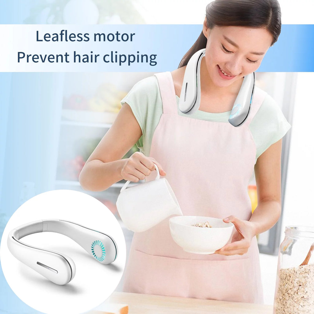 Portable Bladeless Neck Fan with 3 Speeds E68869