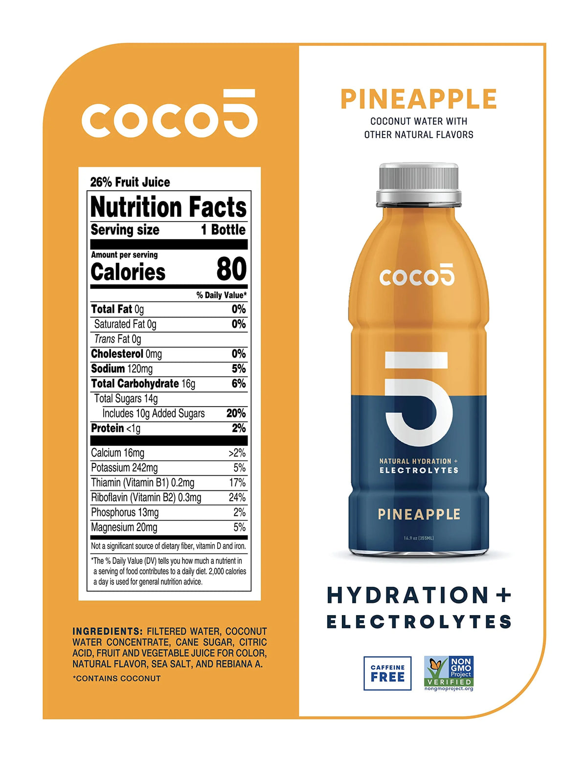 Pineapple Flavor Sports Hydration 16.9 OZ (Pack - 12) Z9680
