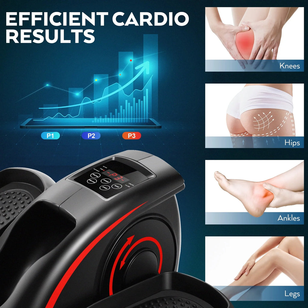 Under Desk Elliptical Machine with LCD Monitor A246