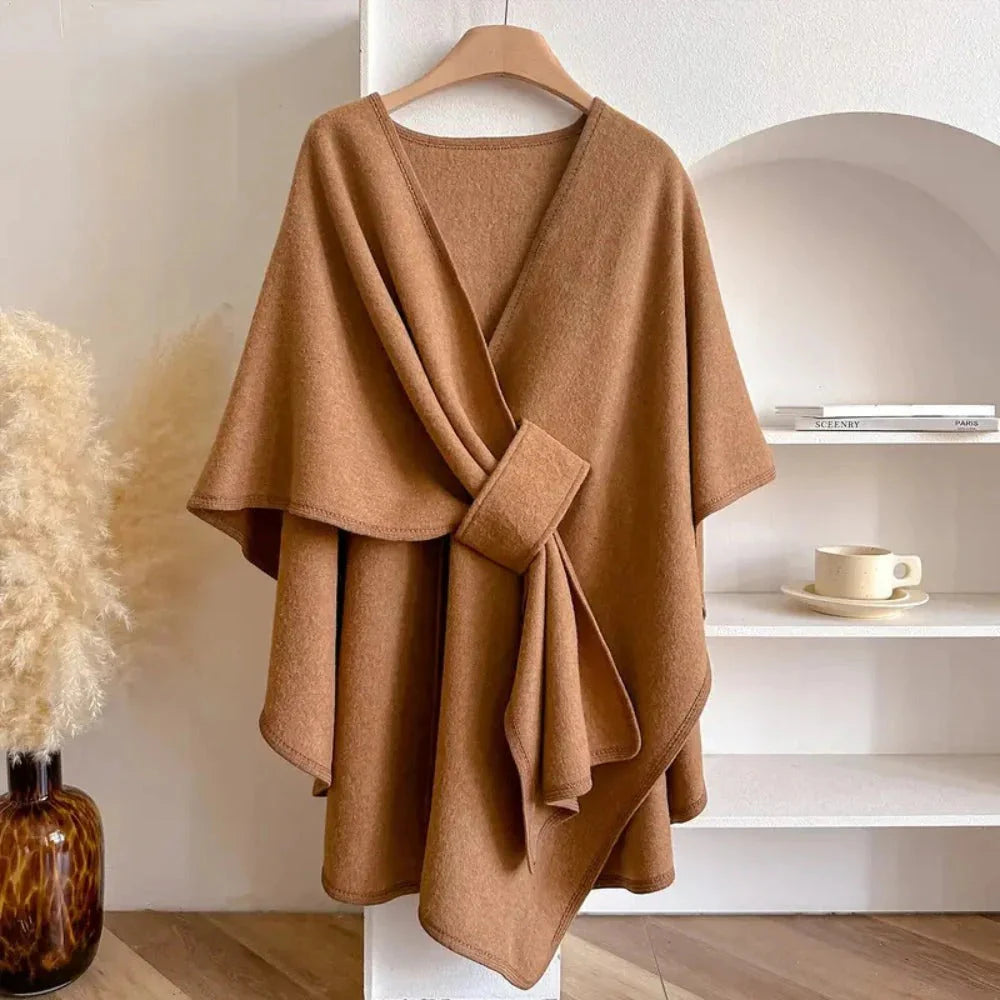 Solid Color Cape Shawl C777