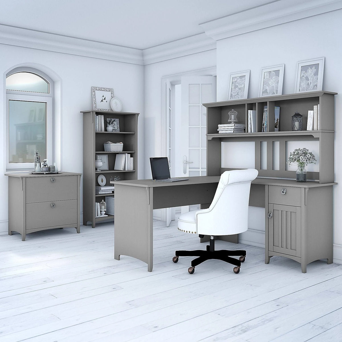 Lateral File Cabinet in Cape Cod Gray Y83386
