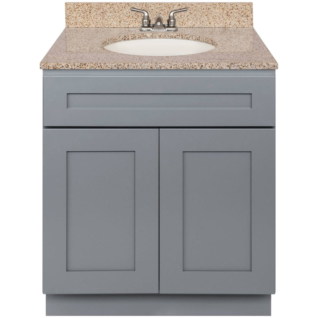 Gray 31W Vanity and Granite Top with Faucet W590852