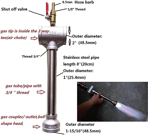 Propane Forge Burner with Regulator L492