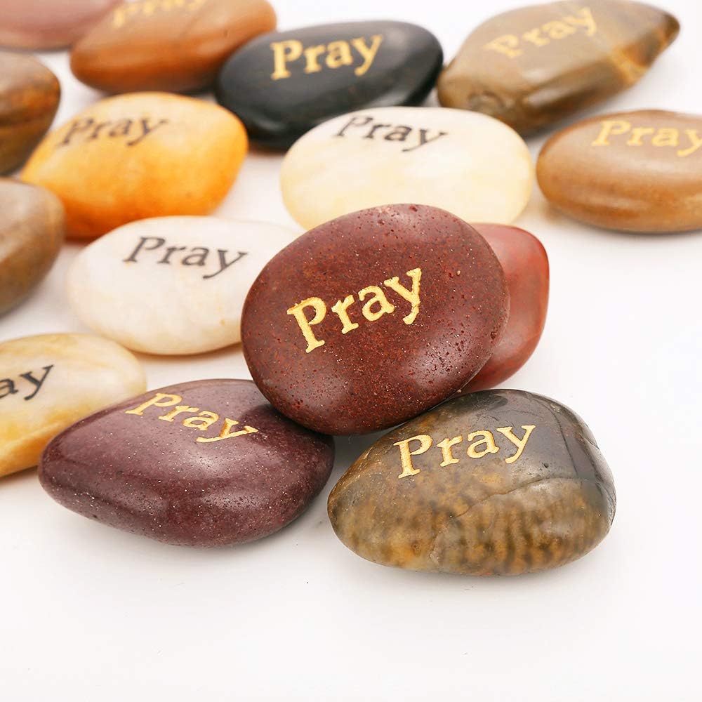 50PCS Engraved Rocks, 2"-3" each J820486