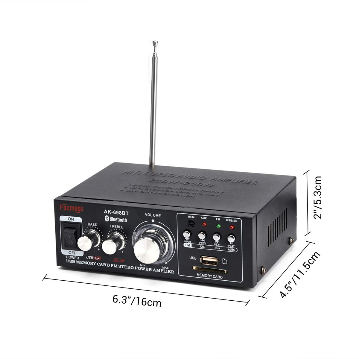 250W+250W Bluetooth Audio Power Amplifier K873505