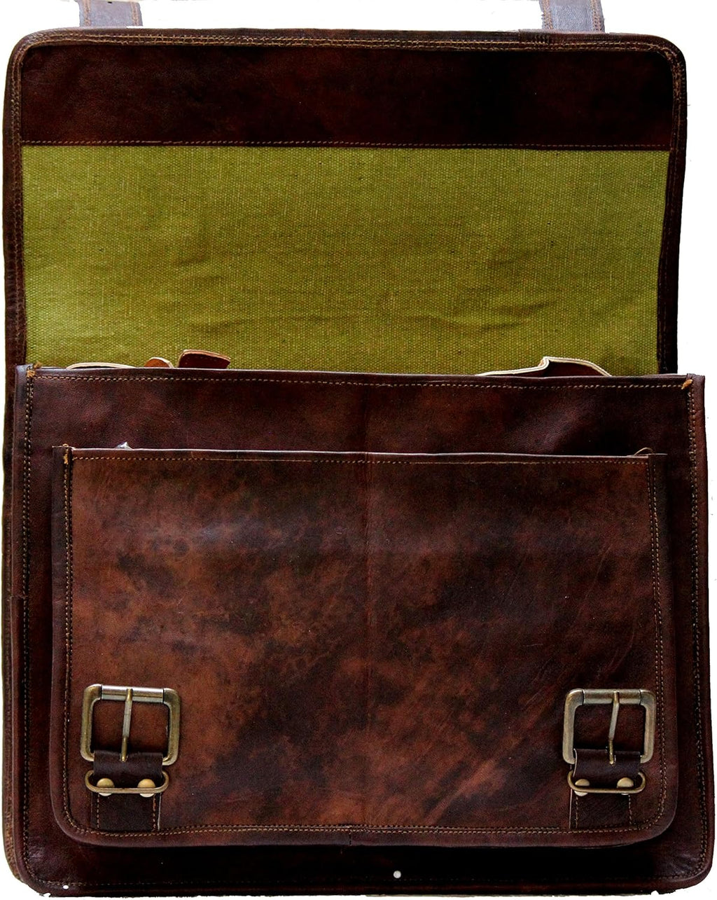 Brown Leather Laptop Bag F55131