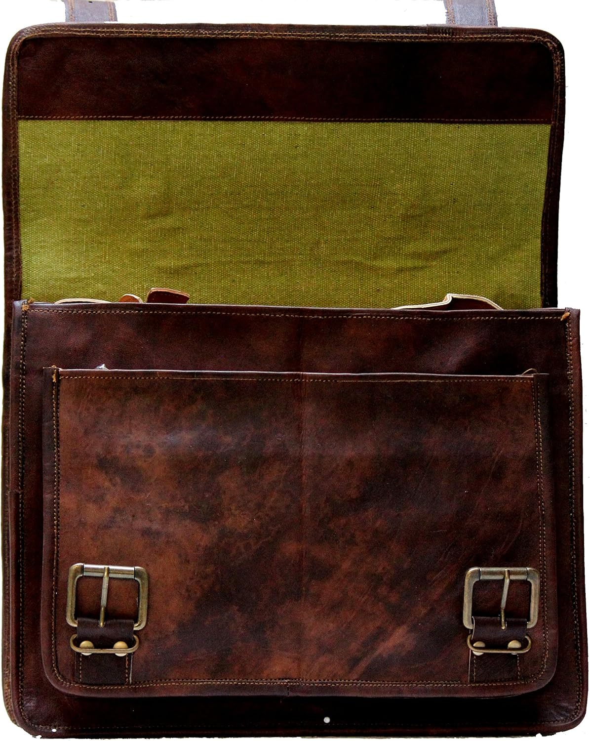 Brown Leather Laptop Bag F55131