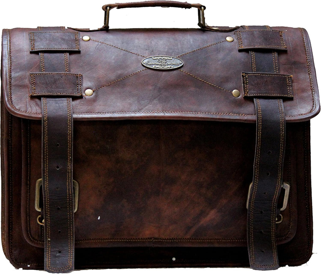 Brown Leather Laptop Bag F55131