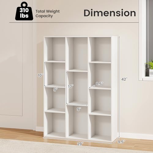 White 11 Cube Wooden Bookcase O842064