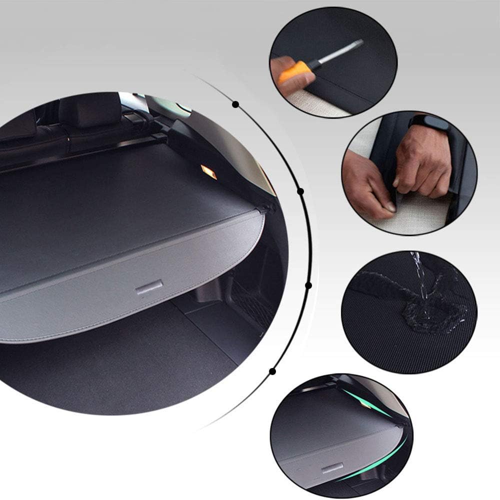 Black Retractable Cargo Cover Z9066
