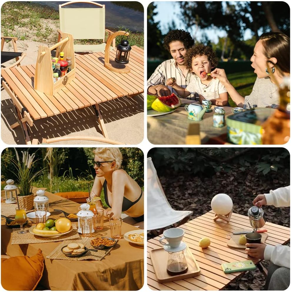 Low Folding Picnic Table with Carry Bag J867584