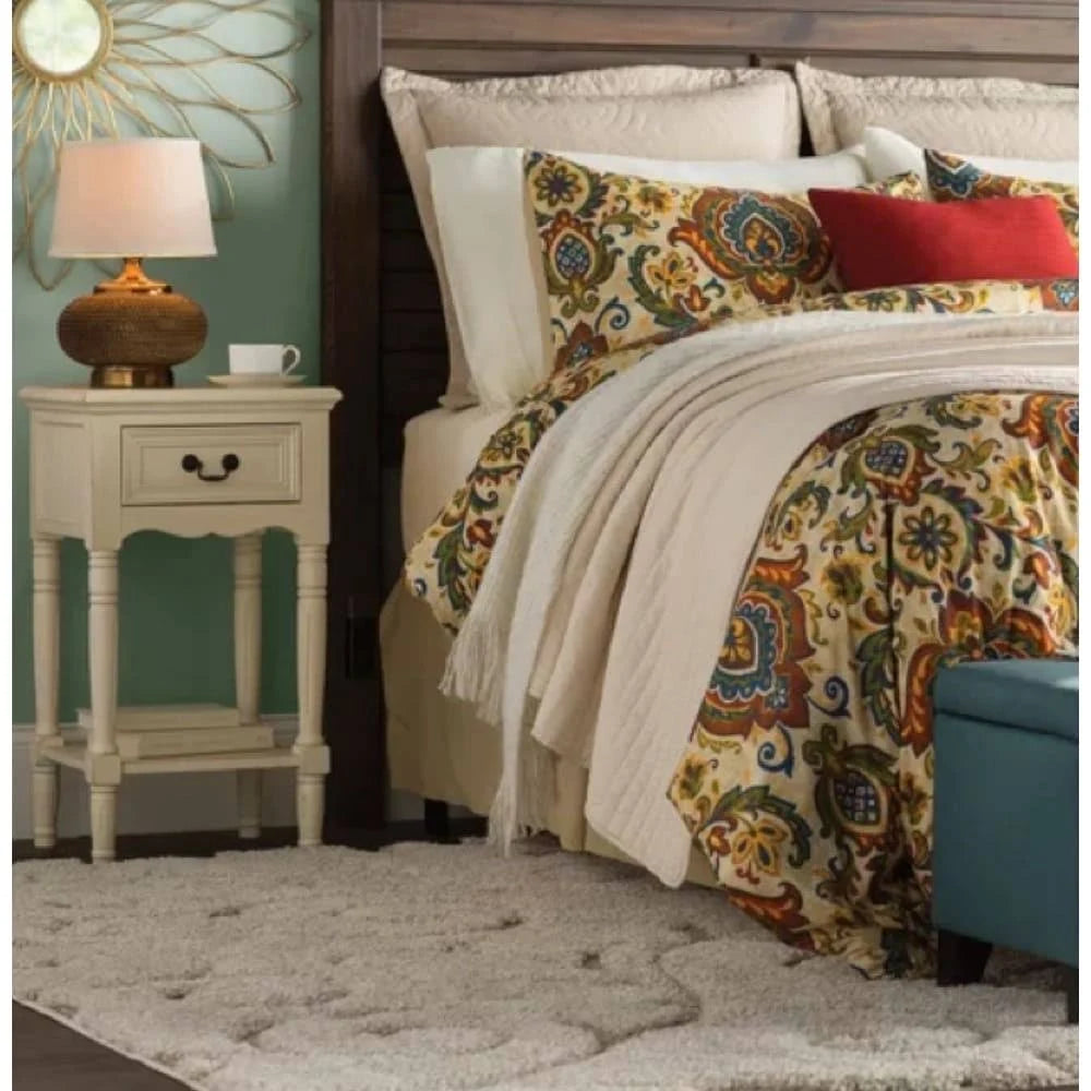 Antiqued Solid Wood Night Stand M675
