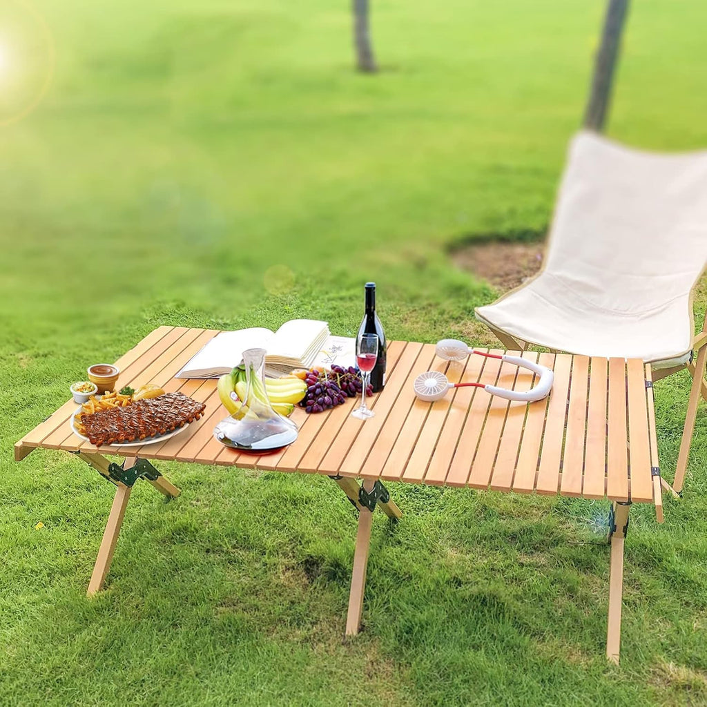 Low Folding Picnic Table with Carry Bag J867584
