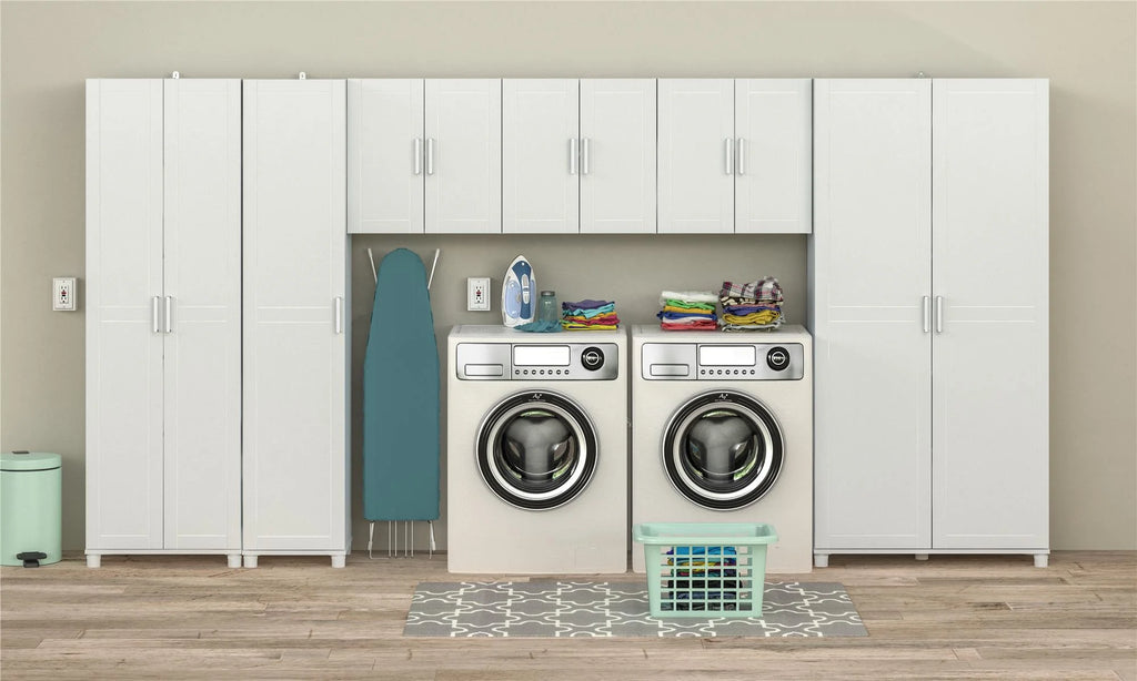 White Utility Storage Cabinet J39631
