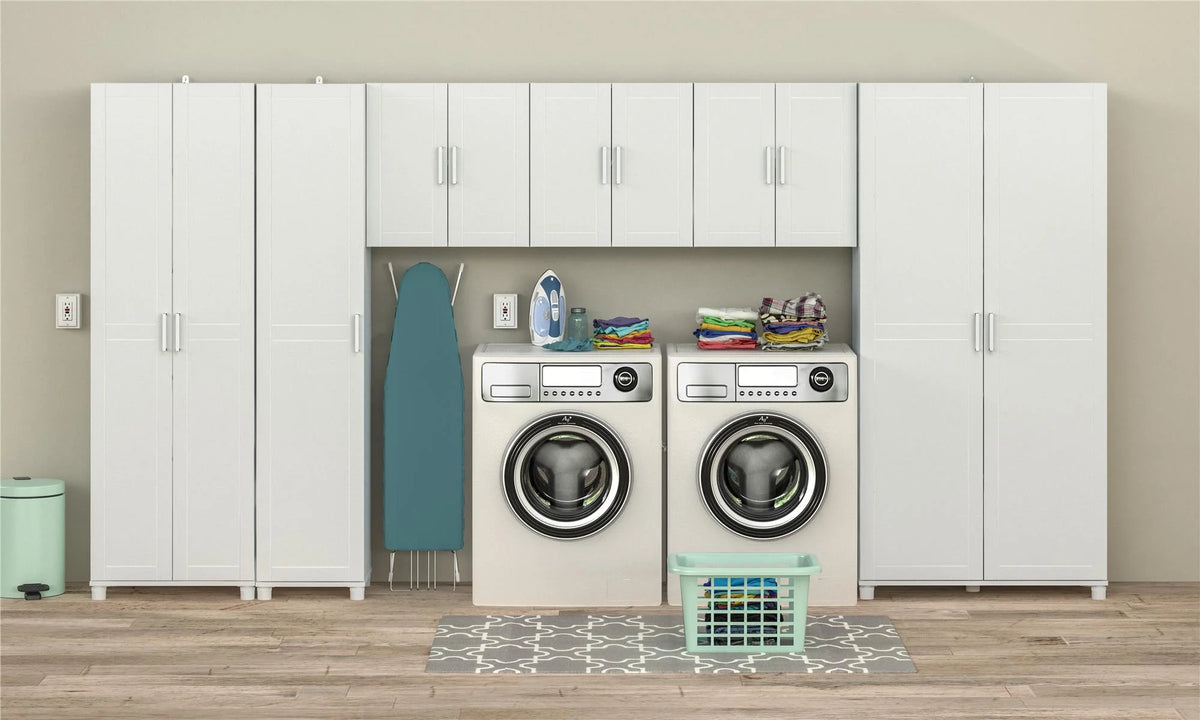 White Utility Storage Cabinet J39631
