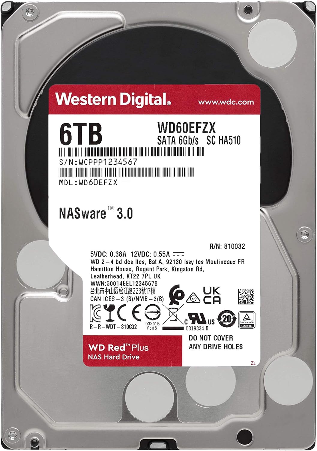 2TB 5400 RPM SATA 6 Gb/s CMR 128 MB Cache 3.5 NAS Internal Hard Drive X2531