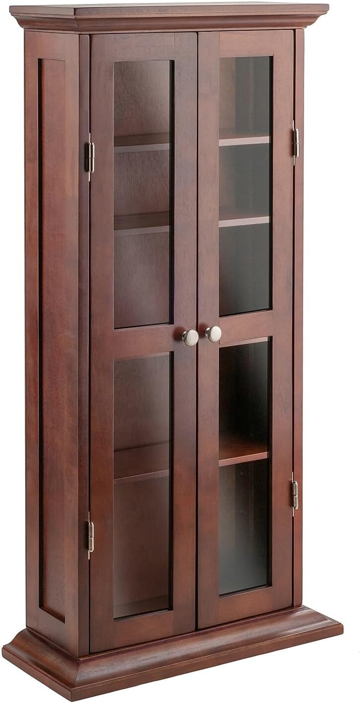 Antique Walnut Wood DVD/CD Cabinet P1667