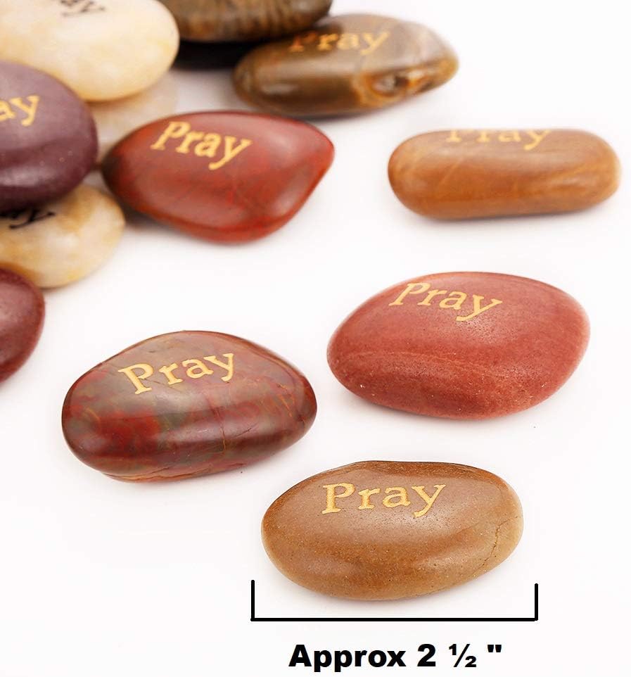 50PCS Engraved Rocks, 2"-3" each J820486