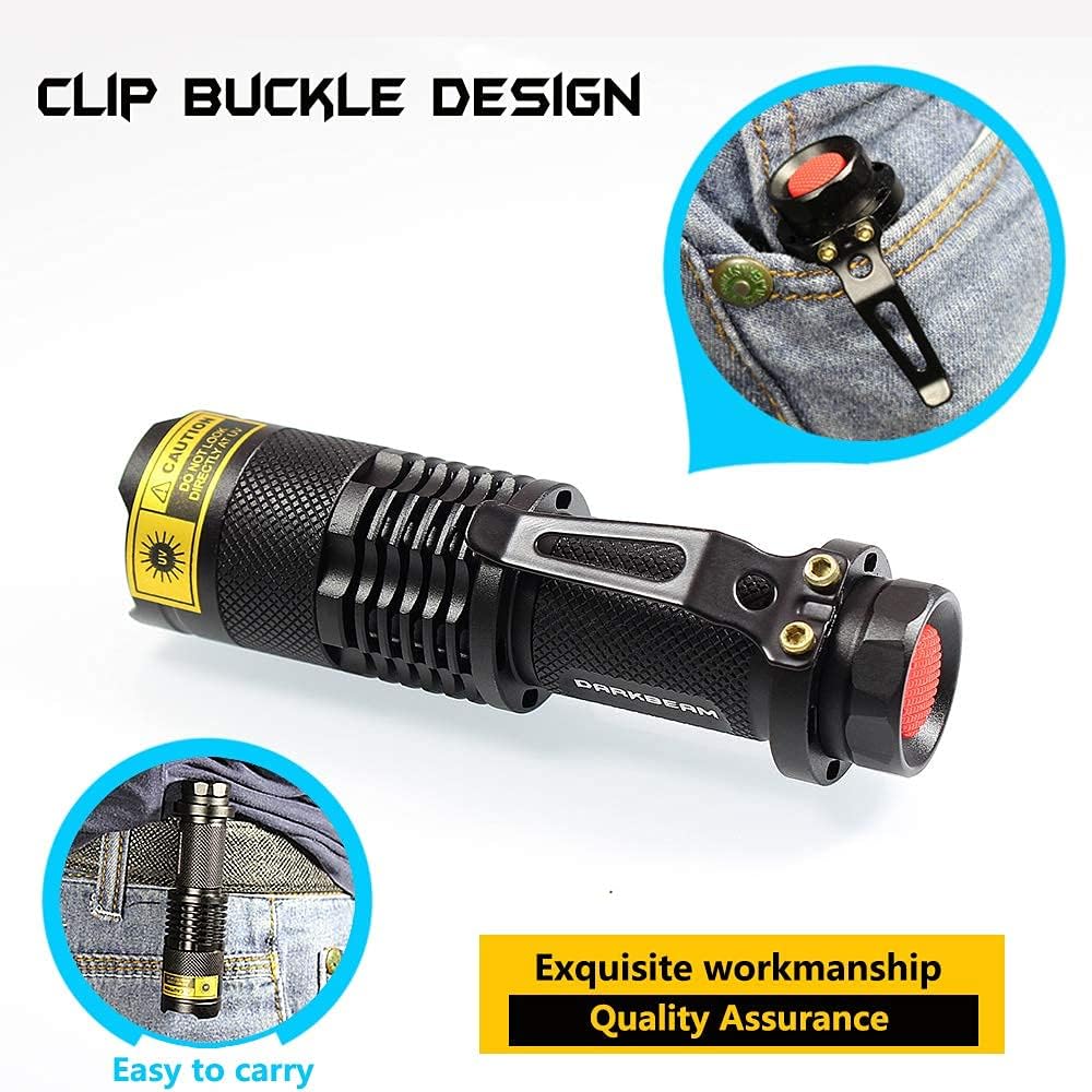 UV 365nm Blacklight LED Flashlight 2 Packs J577504