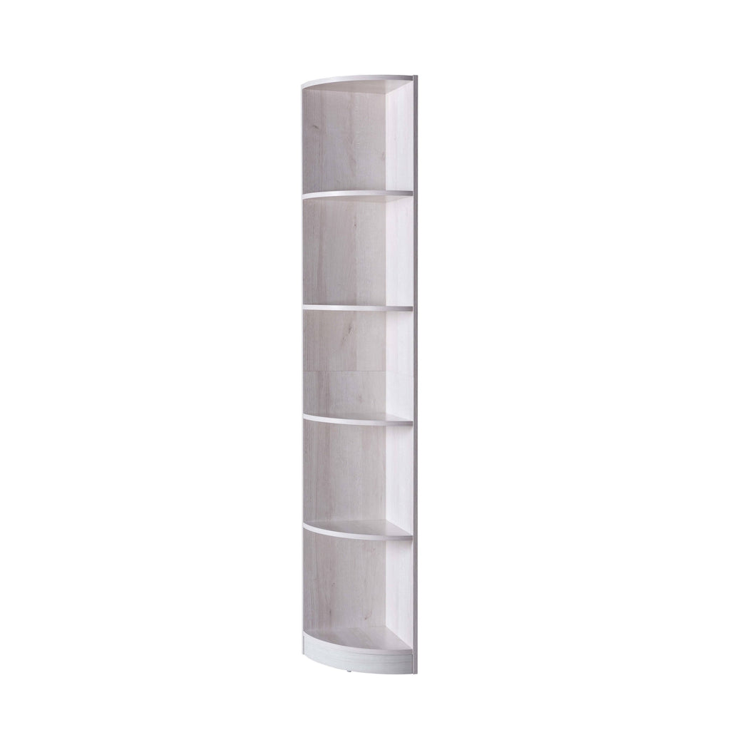 5 Tier Corner Wooden Bookcase Shelving Unit E76658