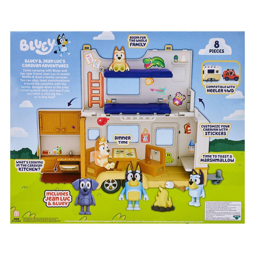 Bluey & Jean Luc Caravan Adventures Playset P139