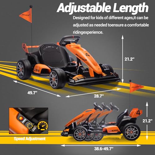 Orange 24V Electric Go Kart Z5764