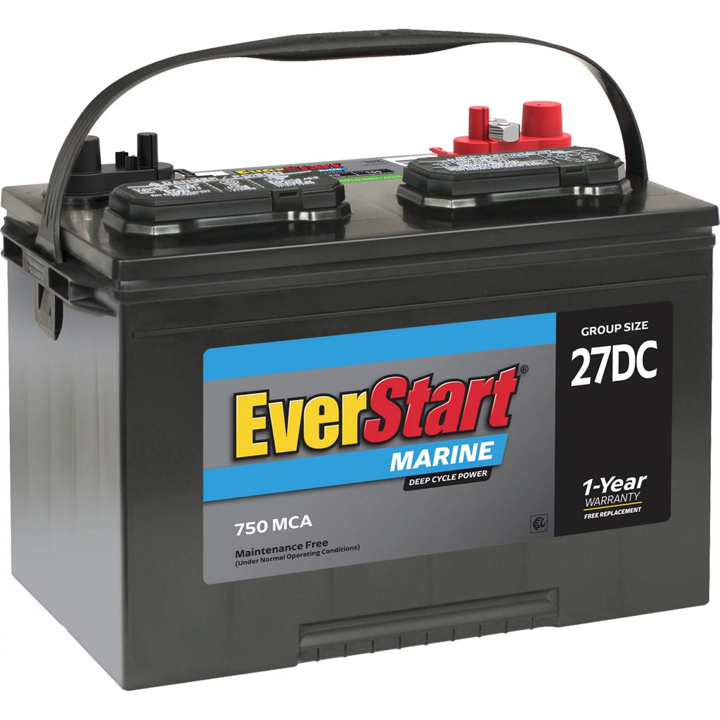 Lead Acid Marine & RV Deep Cycle Battery, Group Size 27DC 12 Volt, 740 MCA X769
