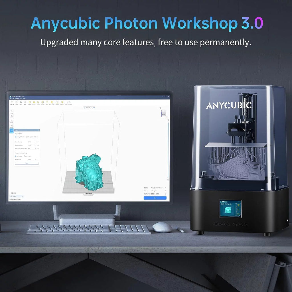LCD 4K Resin 3D Printer with 5 KG UV Resin G462