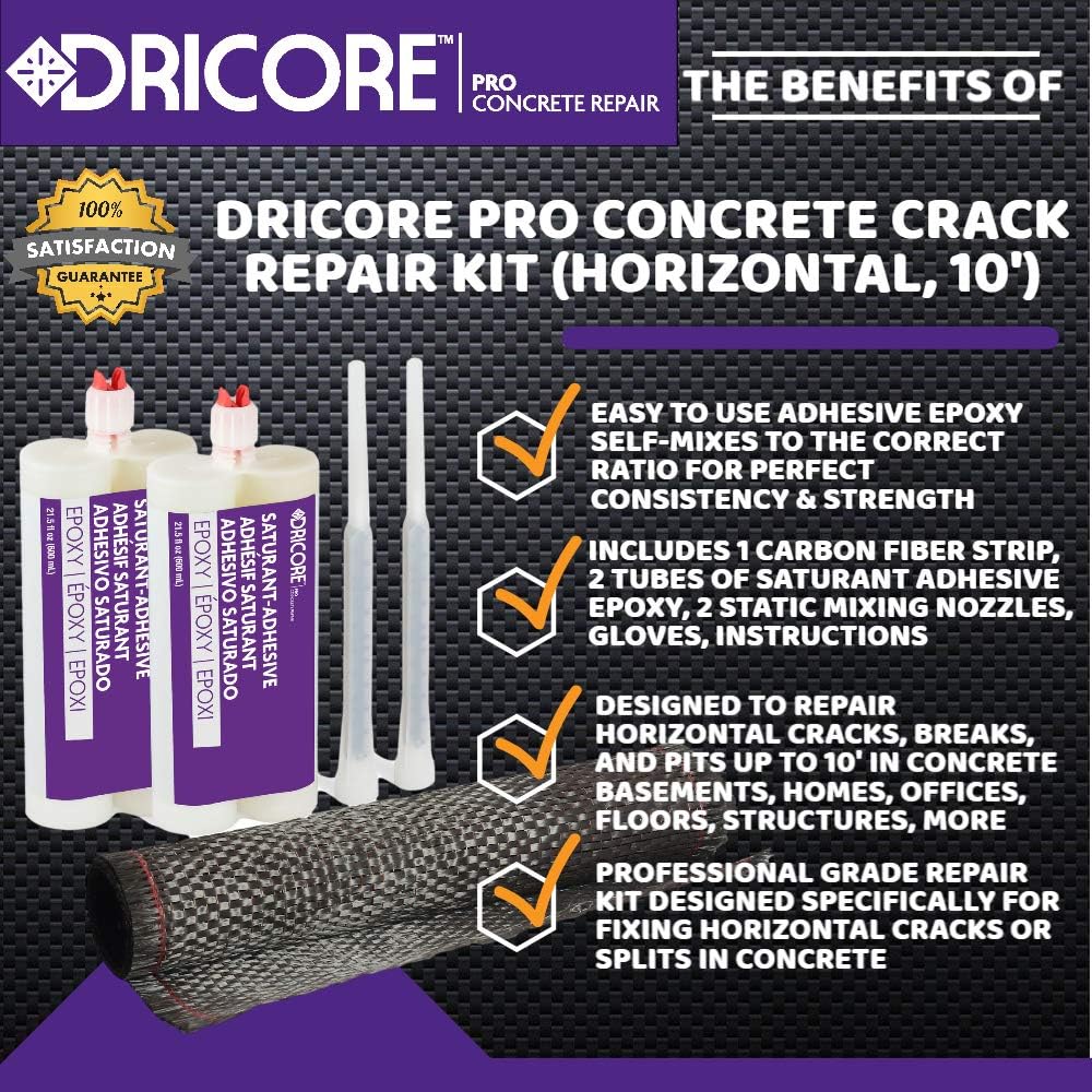 Concrete Crack Repair Kit with Carbon Fiber I891391