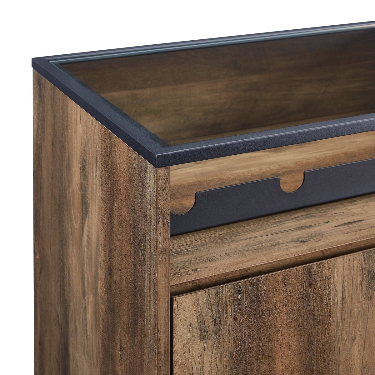 Glass Top 1-Door Bar Cabinet I76163