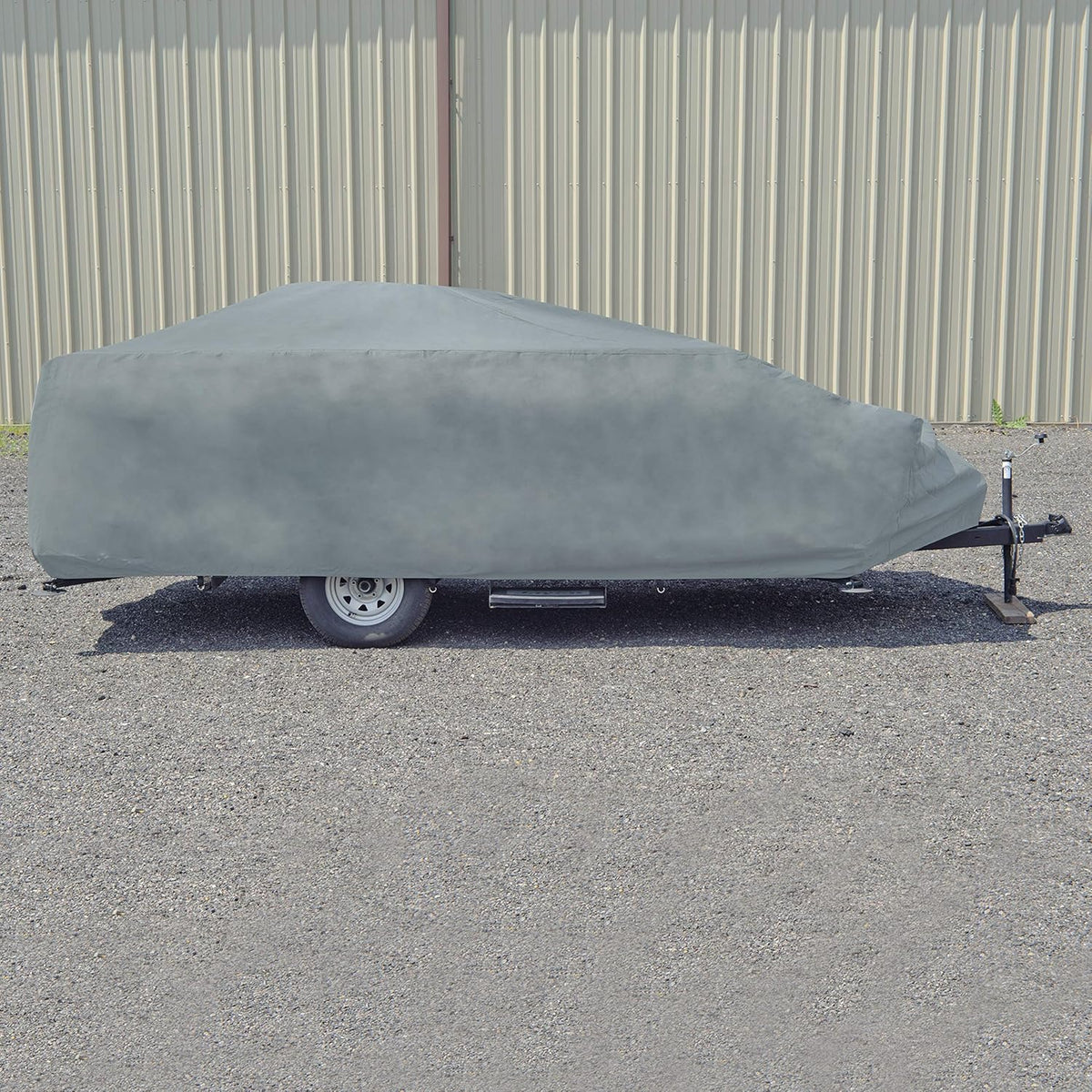 Gray Polypropylene Folding Camper RV Cover Q666003