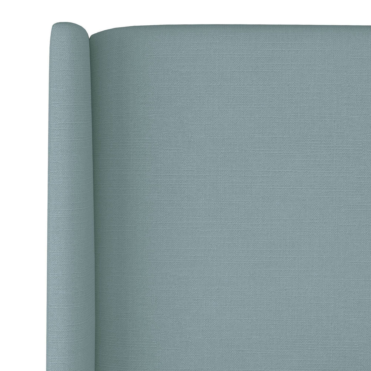 Queen Upholstered Wingback Headboard Linen Seaglass R5023