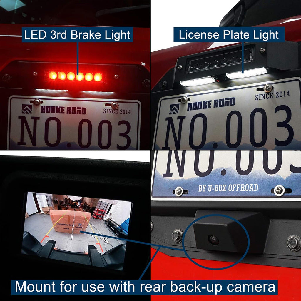 Spare Tire Delete License Plate Relocation Kit H850