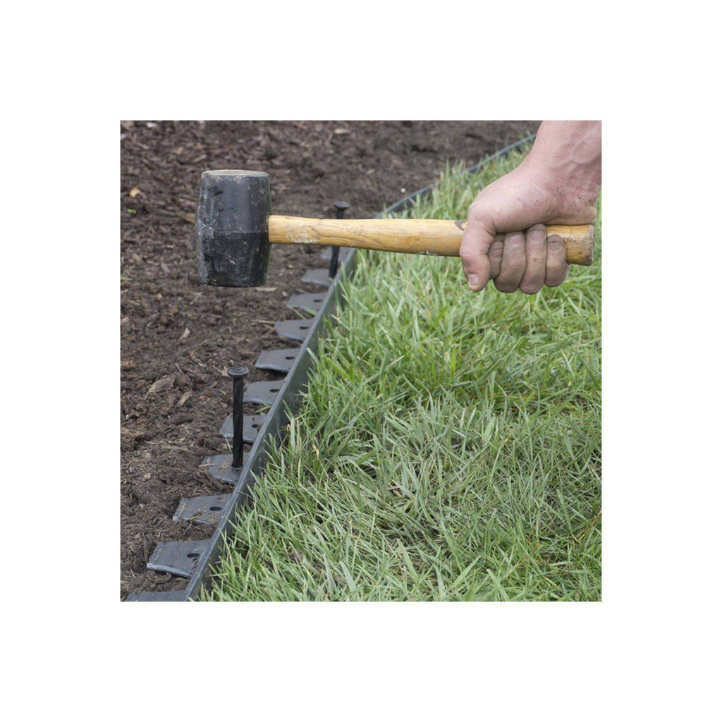 Plastic No-Dig Landscape Edging Kit, 100-Feet Q477