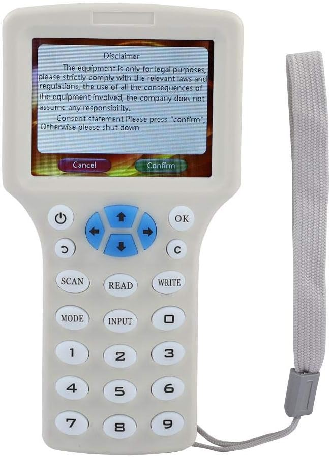 Handheld RFID Copier ID IC Reader Writer with 3.2 Inch Screen D884