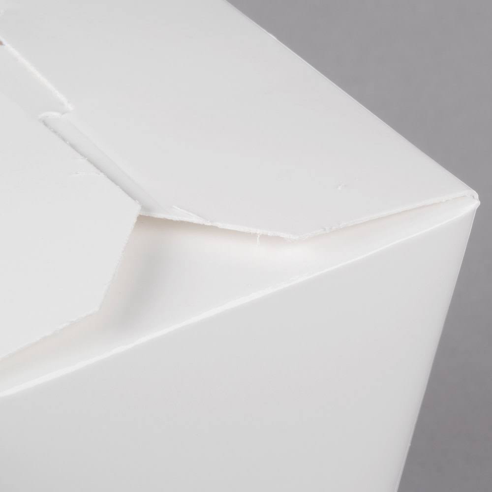 White 26 oz Microwavable Paper Take-Out Container 500/Case M666905