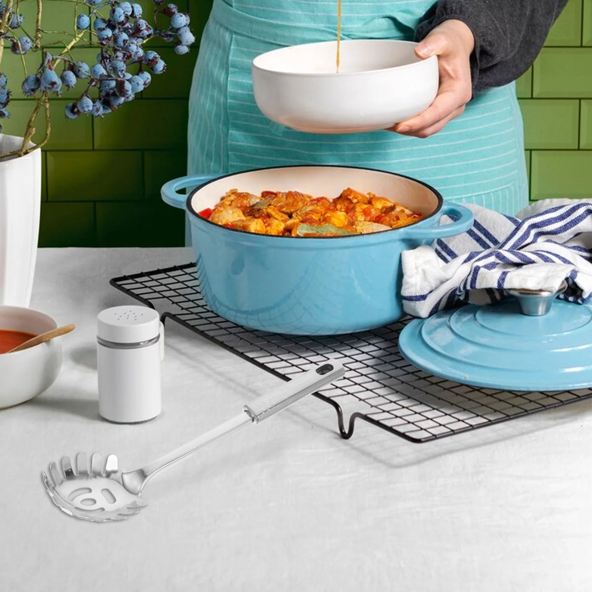 Stainless Steel Pasta Server U706871