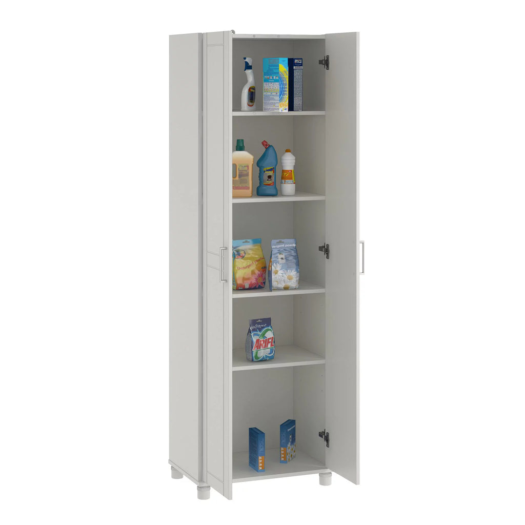White Utility Storage Cabinet J39631