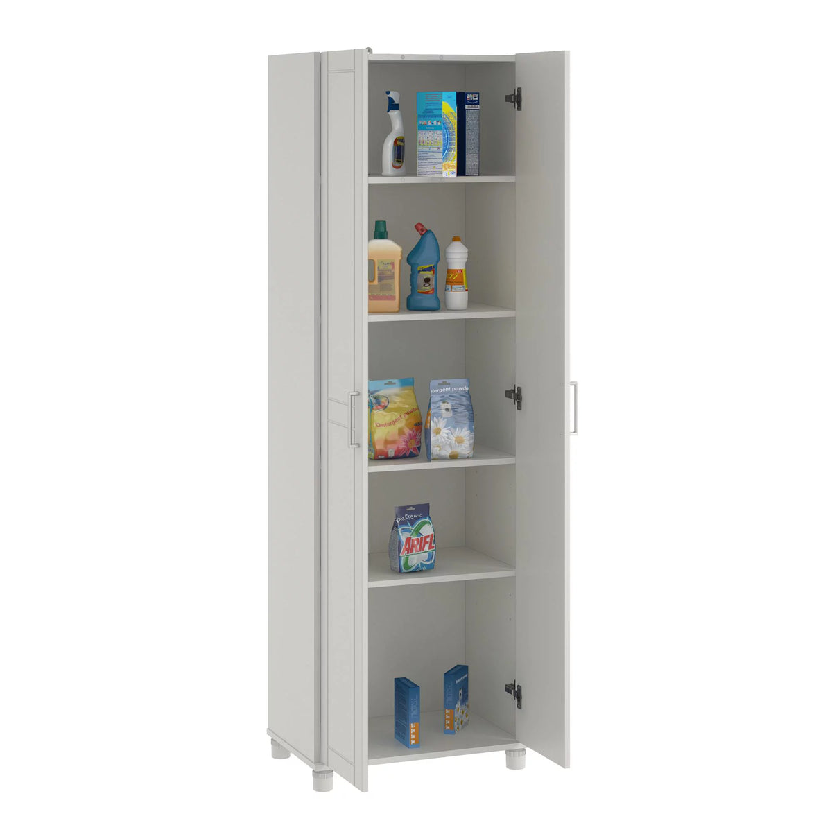 White Utility Storage Cabinet J39631