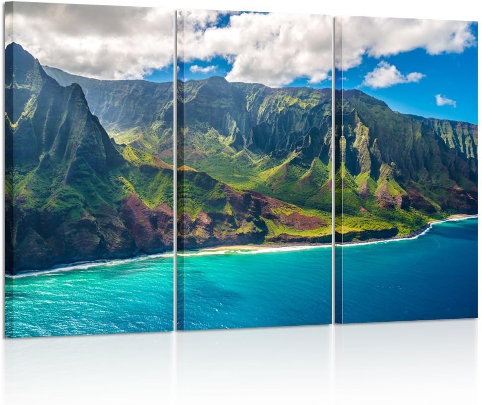 Large Nature Art Poster Print on Canvas 16x32inchx3pcs I505
