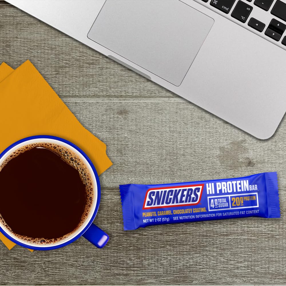 Peanut & Caramel Hi Protein Bar, 8.04 oz, 4 ct Box U43685