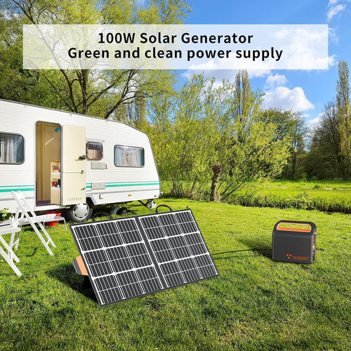 100W Portable Foldable Solar Panel with USB QC 3.0 & Type C Z93071