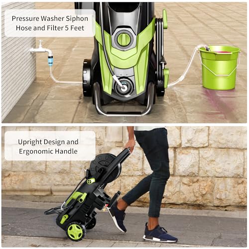 4500 PSI 3.2 GPM Electric Pressure Washer with 4 Quick Connect Nozzles B89094