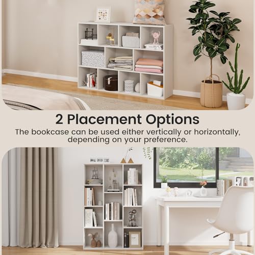 White 11 Cube Wooden Bookcase O842064