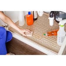 Under Sink Kitchen Cabinet Mat 37 x 22 inch Beige Q506495