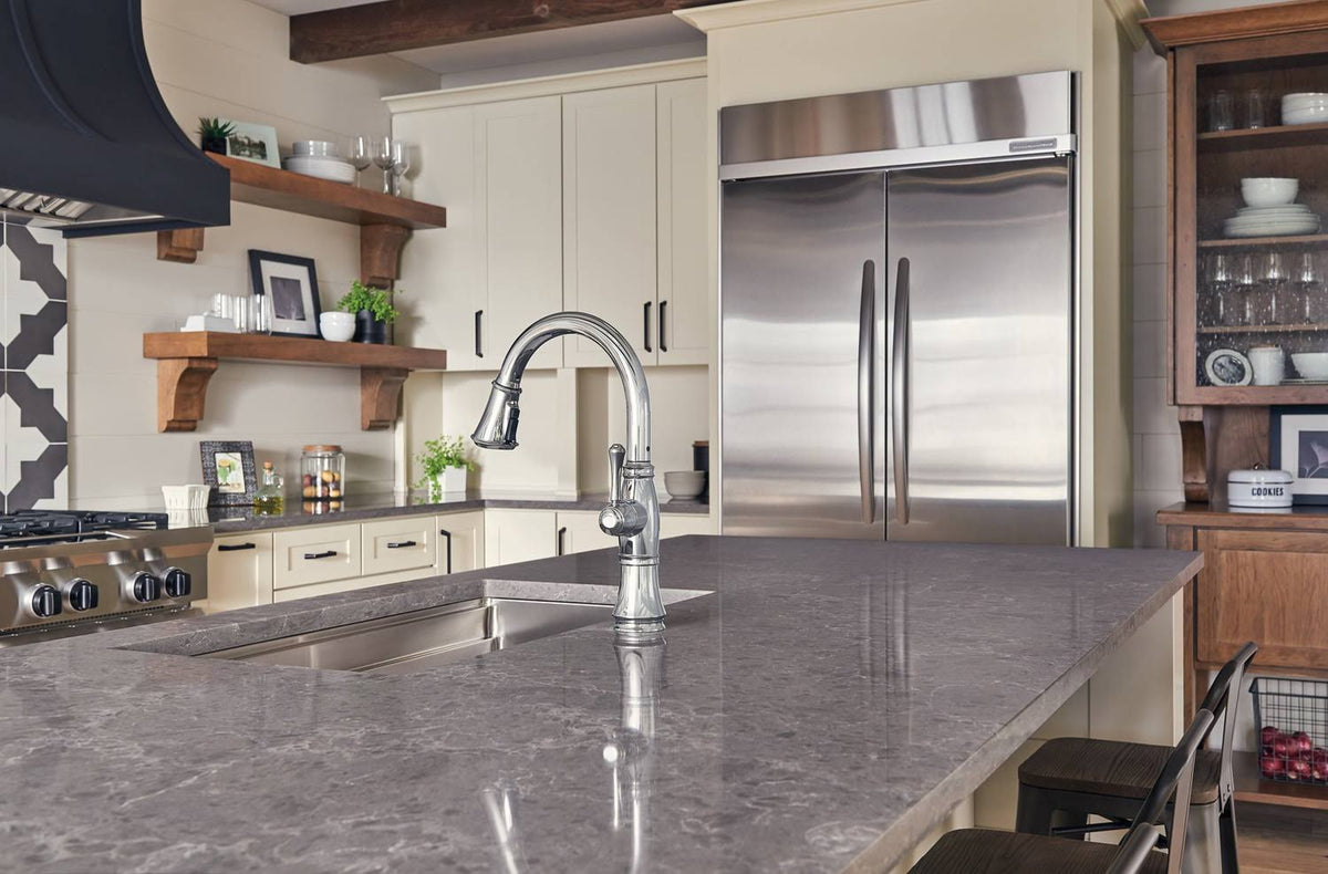 Chrome Single Handle Pull Down Kitchen Faucet N191