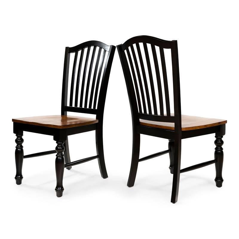 Antique Oak Dining Chair Set of 2 X482