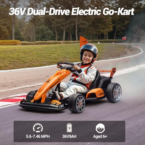 Orange 24V Electric Go Kart Z5764