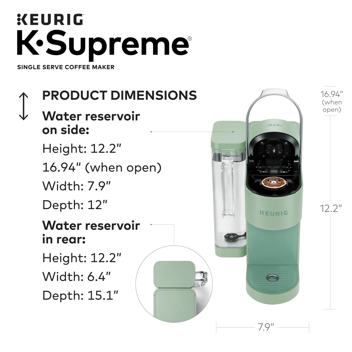 Black Single-Serve K-Cup Pod Coffee Maker B644
