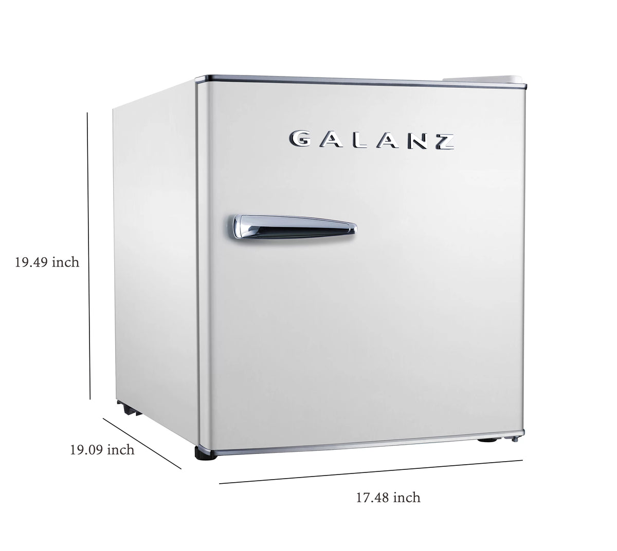 White 1.7 Cu ft Mini Fridge S156